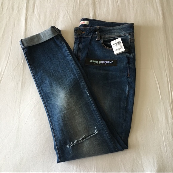 Charlotte Russe Denim - CHARLOTTE RUSSE Skinny Boyfriend Jeans